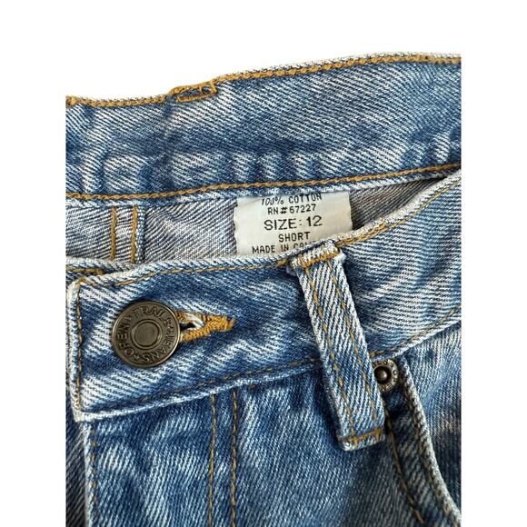 Vintage 90s Open Trails High Waisted Light Wash Denim Mom Jeans Sz 12 - Picture 8 of 8